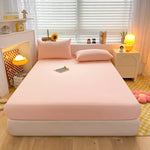 housse lit couleur unie rose clair gris bleu marine noir rose pâle moderne adhésive