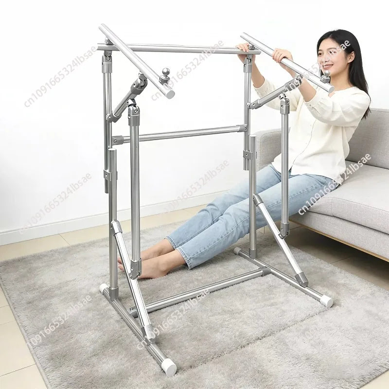 barre soutien réglable structure métallique argentée hauteur variable jusqu'à 90cm moderne minimaliste