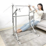 barre soutien réglable structure métallique argentée hauteur variable jusqu'à 90cm moderne minimaliste