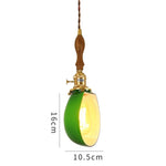lampe suspendue vintage vert ombre matériau pierre verre 25cm ajustable 200cm autonomie e27