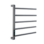 porte serviettes mural électrique or noir moderne minuterie acier inoxydable laqué certification cee