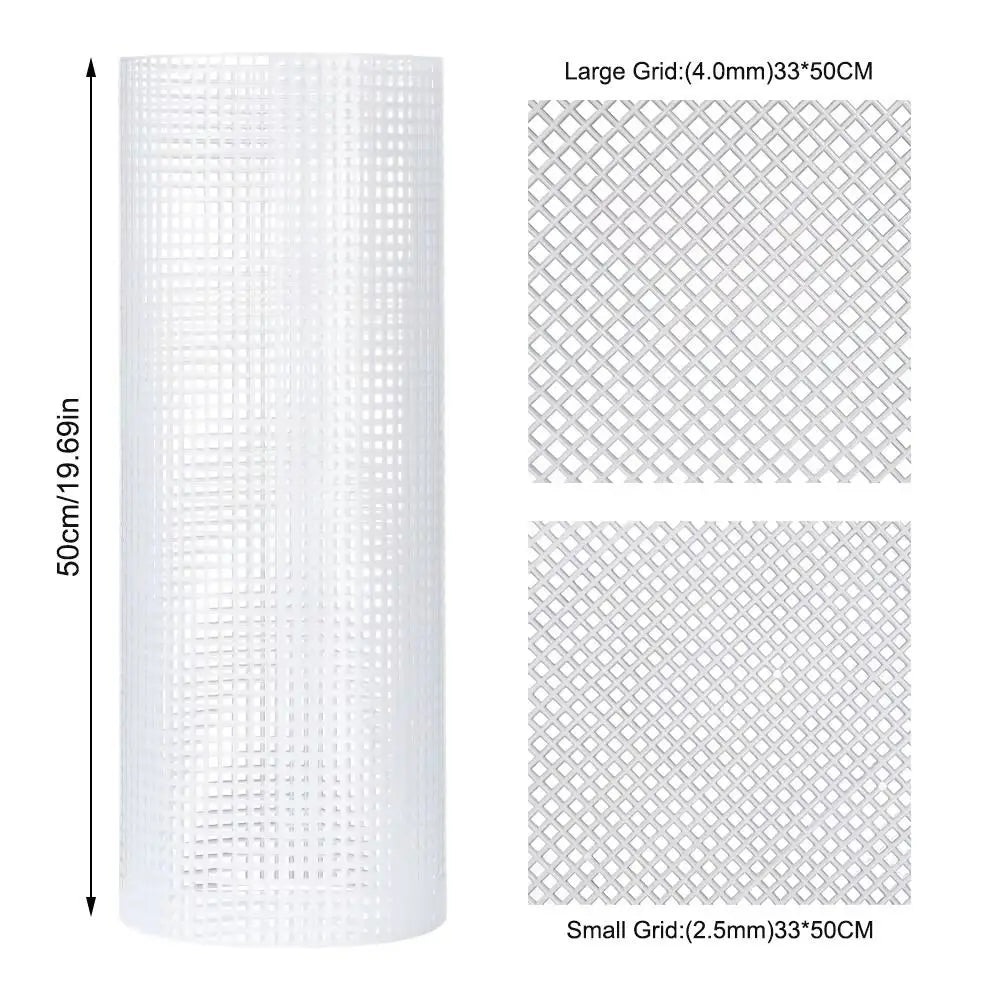 toile maille plastique blanc moderne grille fine 33x50CM polyester durable craft sac tapis