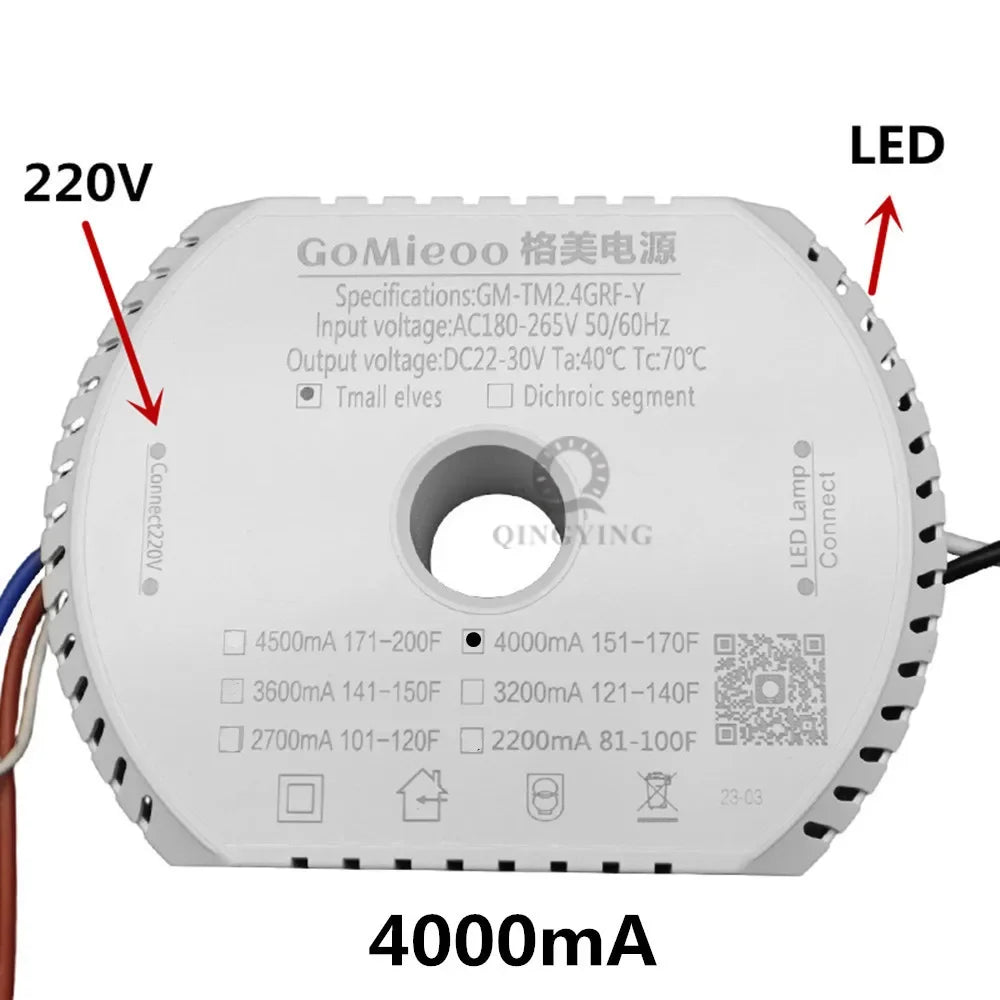 pilote led tension constante 24v 30v 240v ac blanc moderne driver perforations suspension led
