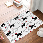 tapis porte chien motif mignon Noël décor maison intérieur moderne petit 30x50cm