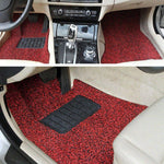 tapis sol voiture rouge noir anti dérapant texture granulée moderne fixations pvc