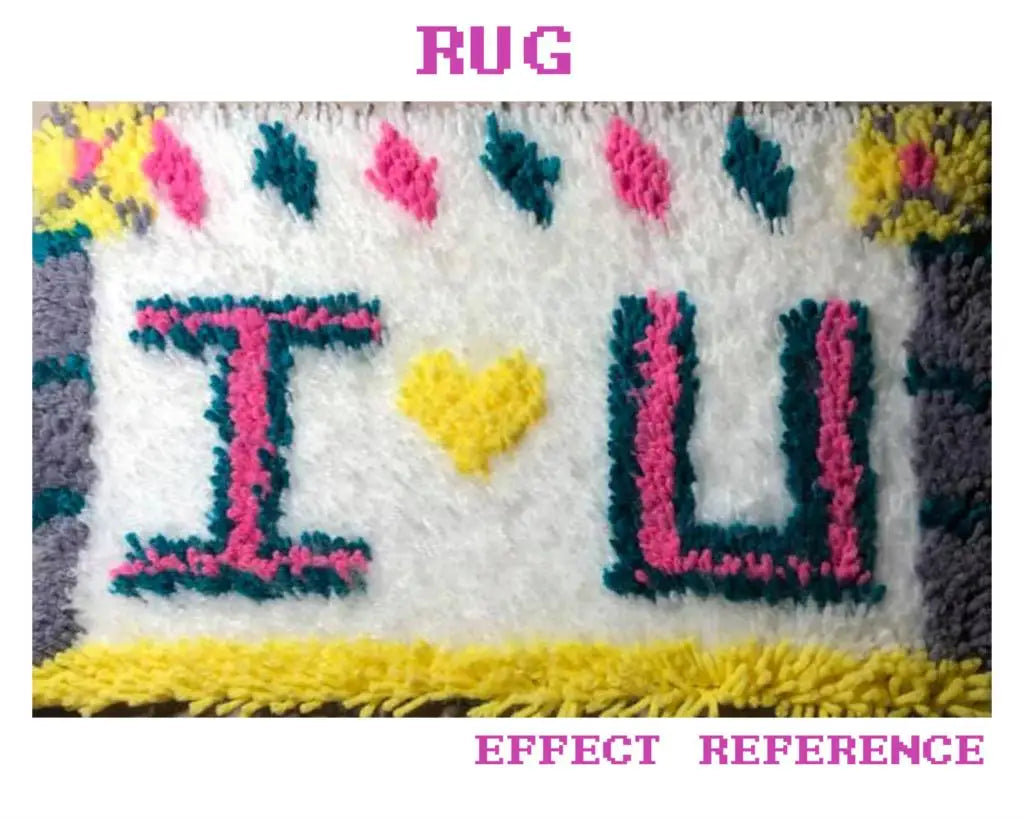 tapis crochet ours étoiles lit tissu maille laine instructions artisanal dessin animé