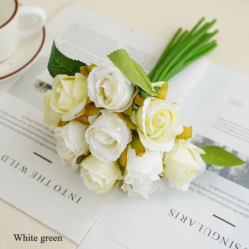 décoration intérieure bouquet roses artificielles mariage anniversaire baby shower minimaliste moderne