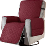 couvre siège fauteuil inclinable polyestère quilted gris moderne sécurité poche rangement machine