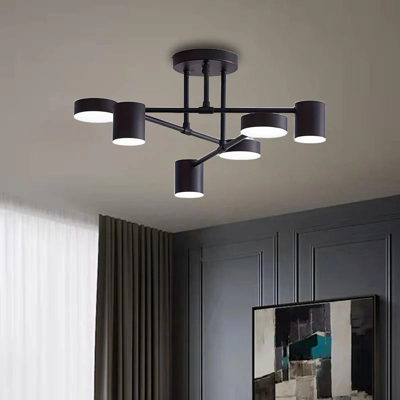lampe suspendue moderne noire éclairage quotidien ampoules led 90 260v toucher interrupteur 56cm 30cm