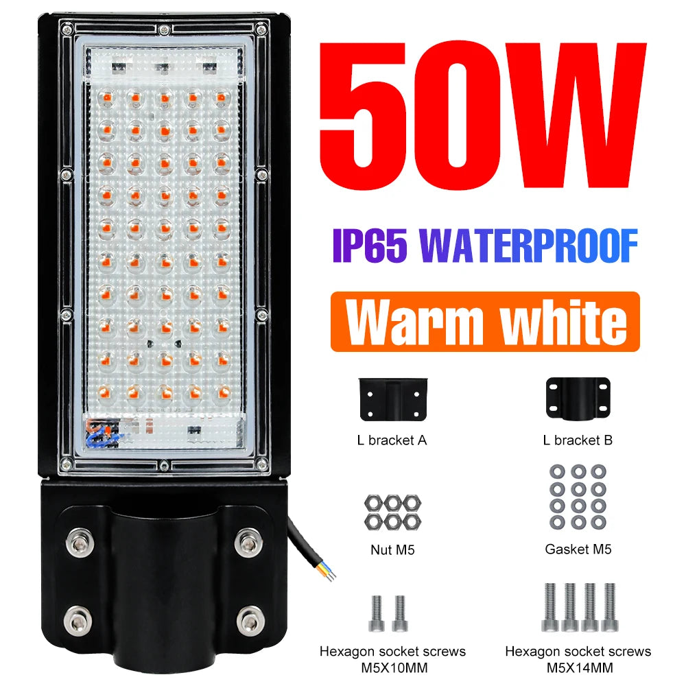 projecteur led lampe rue moderne étanche ip65 blanc vis extérieure 220v
