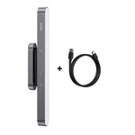 lampe led rechargeable aimantée réglable luminosité moderne minimaliste gris métallique