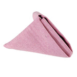 serviettes lin vert olive rose pâle violet clair classiques clips dorés set usage quotidien