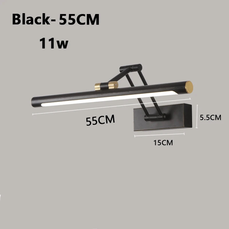 lampe maquillage moderne applique murale led blanc noir fixe chambre salon