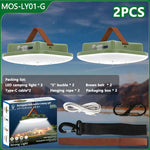 lampe camping vert led rechargeable aimant portable longue durée emergency