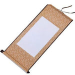 rouleau papier peint imprimé floral ruban fixé traditionnel décoration maison blanc vert suspendu