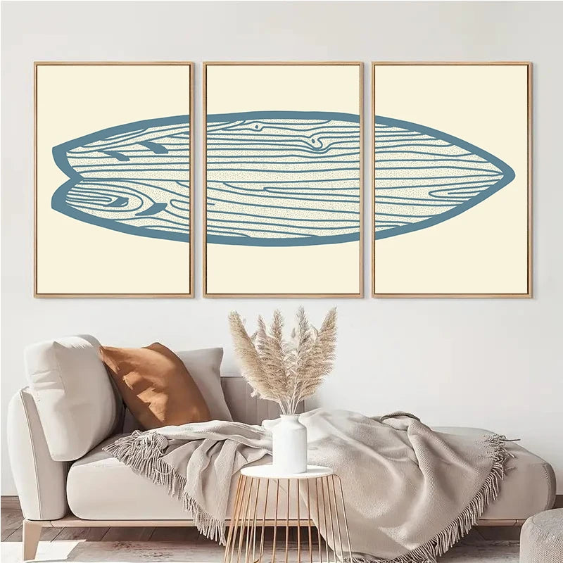 affiches murales toile moderne imitation bois sans cadre 12inch 16inch 20inch