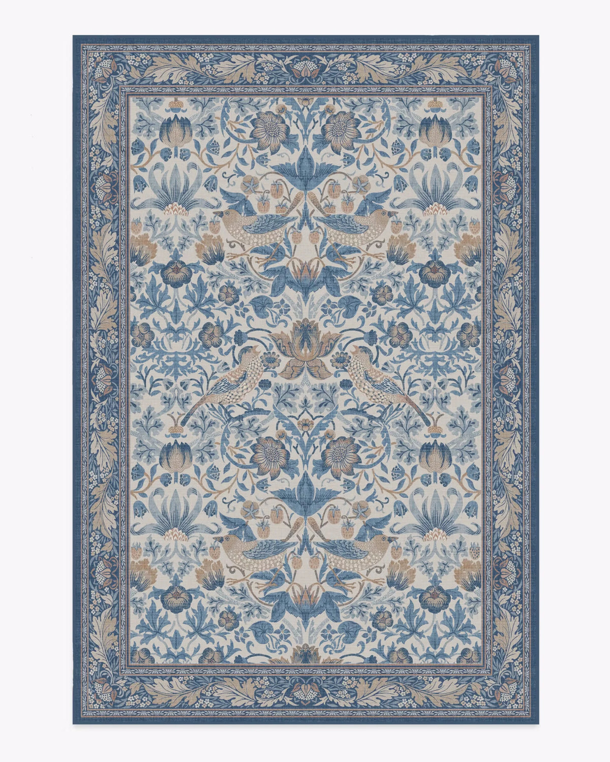 tapis floral oiseaux vert beige bleu rose classique salon chambre salle bainextérieur commercialisation 80x120cm
