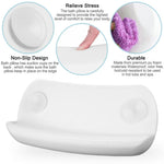 coussin bain blanc doux imperméable ergonomique anti dérapant suction facile nettoyage confortable accessoires bain