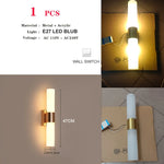 Lampes murales modernes or blanc ice cracked verre translucide chambre coucher salle manger