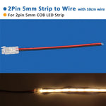 connecteurs led transparents 2pin 3pin clips câbles rgb cct cob 5v 12v 30v ul