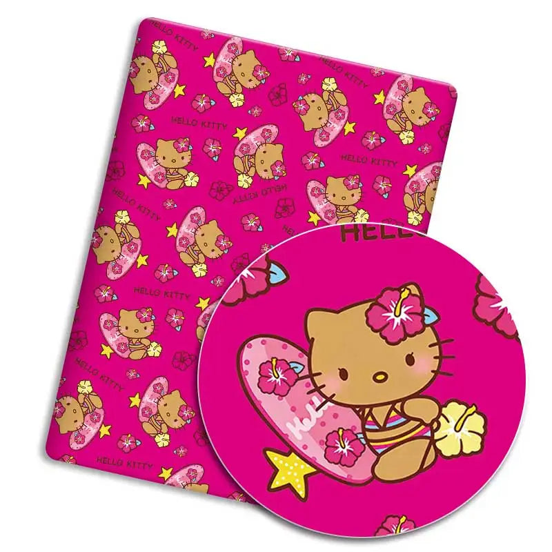 tapis souris hello kitty motifs personnages coeurs fruits fleurs couleurs multiples