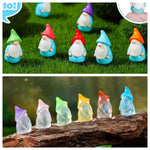 ornements gnomes miniatures bleu blanc orange vert violets classiques mignons attrayants 2cm 1.1cm jardinextérieur