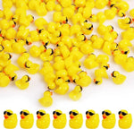 décoration extérieure canards jaunes chapeau cowboy résine animaux décor jardin féerique
