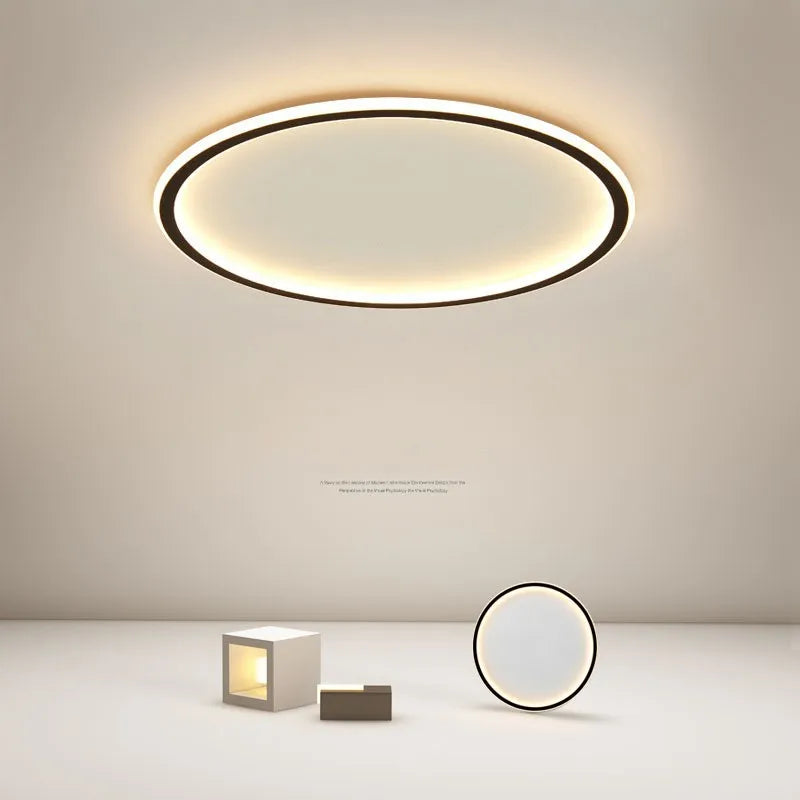 luminaire led moderne minimaliste blanc gris argenté télécommande ultra fin