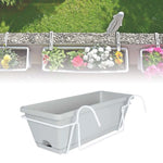 bac fleurs moderne noir blanc vert balcon rail porche décoration extérieure intérieure détachable