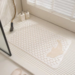 tapis bain antidérapant pvc motifs coquillages animaux gris moderne salle bain