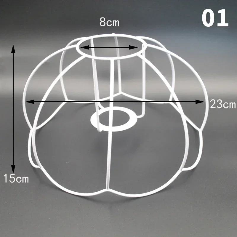 support lampe moderne grille fleurs blanc opacité bricolage fixations invisibles abat jour