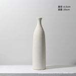 vases céramique blancs rayures horizontales modernes fleurs artificielles