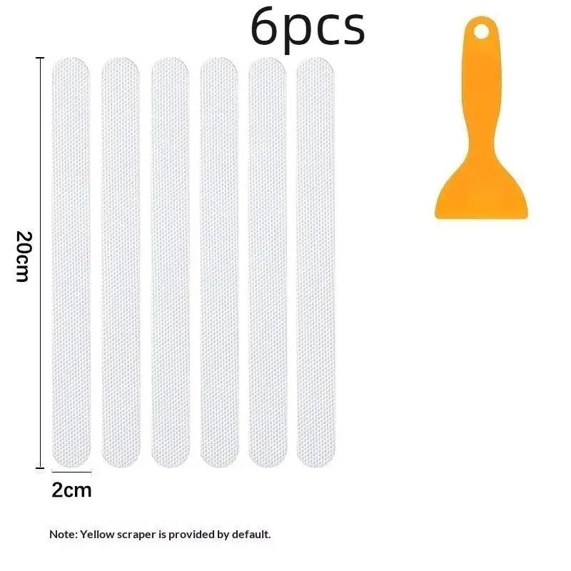 tapis sol antidérapant pvc transparent moderne adhésif micro perforé baignoire douche sécurité famille enfants