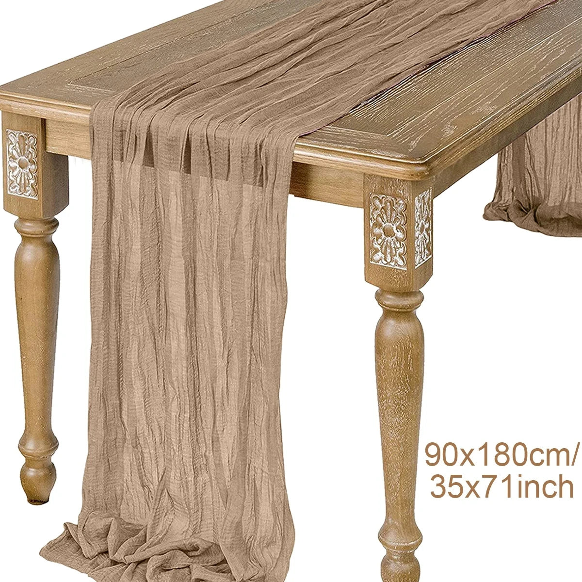 nappe decorative table plissée semi transparente beige vert olive elegante rustic vintage mariage banquet