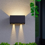 Éclairage mural led moderne 24w noir blanc imperméable ip65 extérieur contemporain aluminium