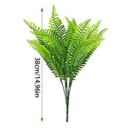 plantes artificielles fougères vertes decoration maison jardin exterieur rustique pots differentes dimensions decoration festive