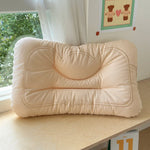 oreiller bas confort coton velours doux double face anti apnée anti ronflement 30x50cm 40x60cm