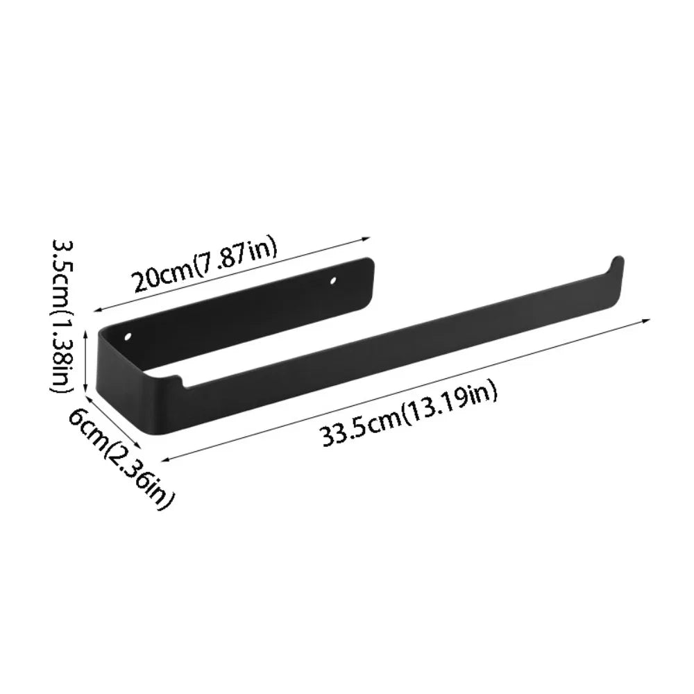porte serviettes mural fixe moderne acier inoxydable noir blanc facileintérieur décoration ornement domestique