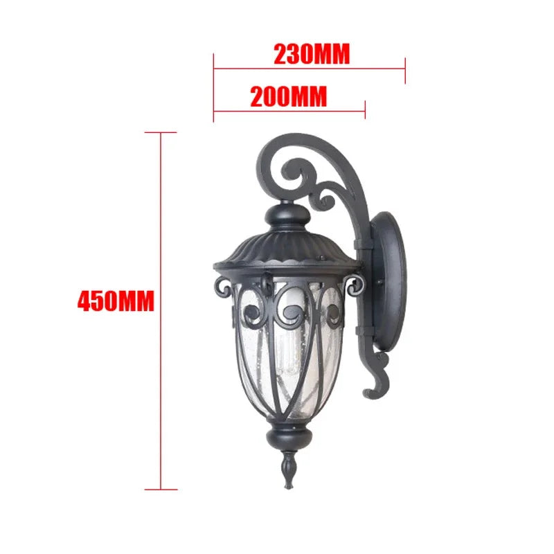 lampe murale classique ornements floraux verre translucide vintage éclairage chambre salle bains entrée étude