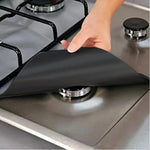protège plaque cuisinière adhésif gris noir lisse moderne non stick réutilisable eco friendly
