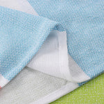 serviette plage coton rayée bleu clair rose vert moderne rapide absorption machine