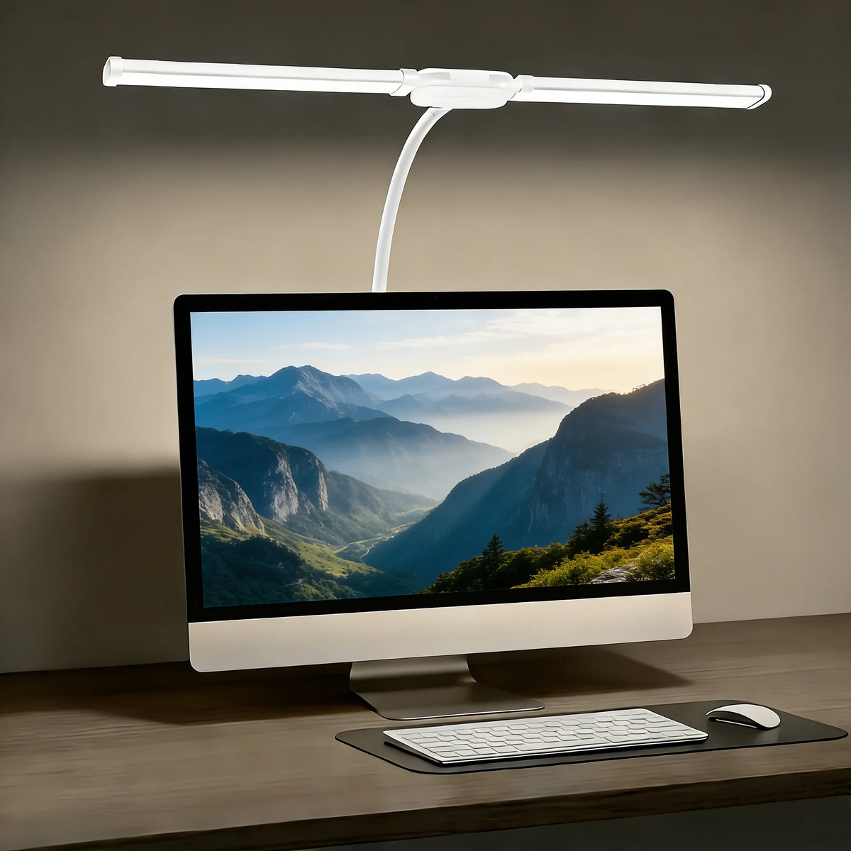 lampe led double tête clip noir blanc moderne interrupteur tactileflux lumineux réglableusb