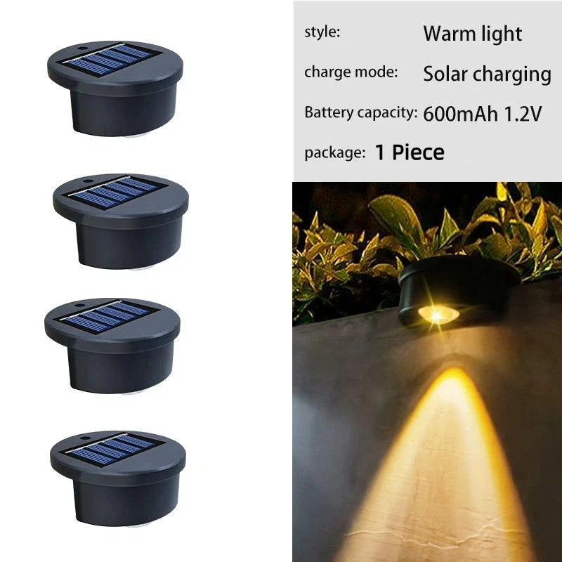 lampes solaires led extérieures décoratives modernes couleur noir jaune rouge bleu vert violet fixations