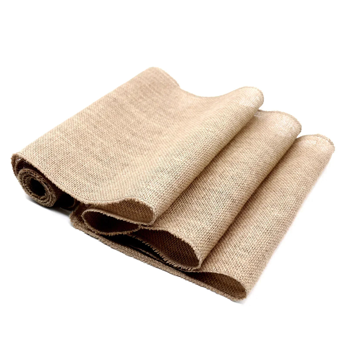 nappe jute rustique mariage campagne 100cm 240cm 500cm texture naturelle boissons vaisselle