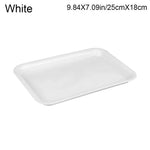 assiettes modernes plastique opaques rouge blanc noir sauciers anti débordement intérieur extérieur 18cm 35cm