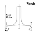 supports assiettes réutilisables or argent modernes clips élégants 10 12 cm