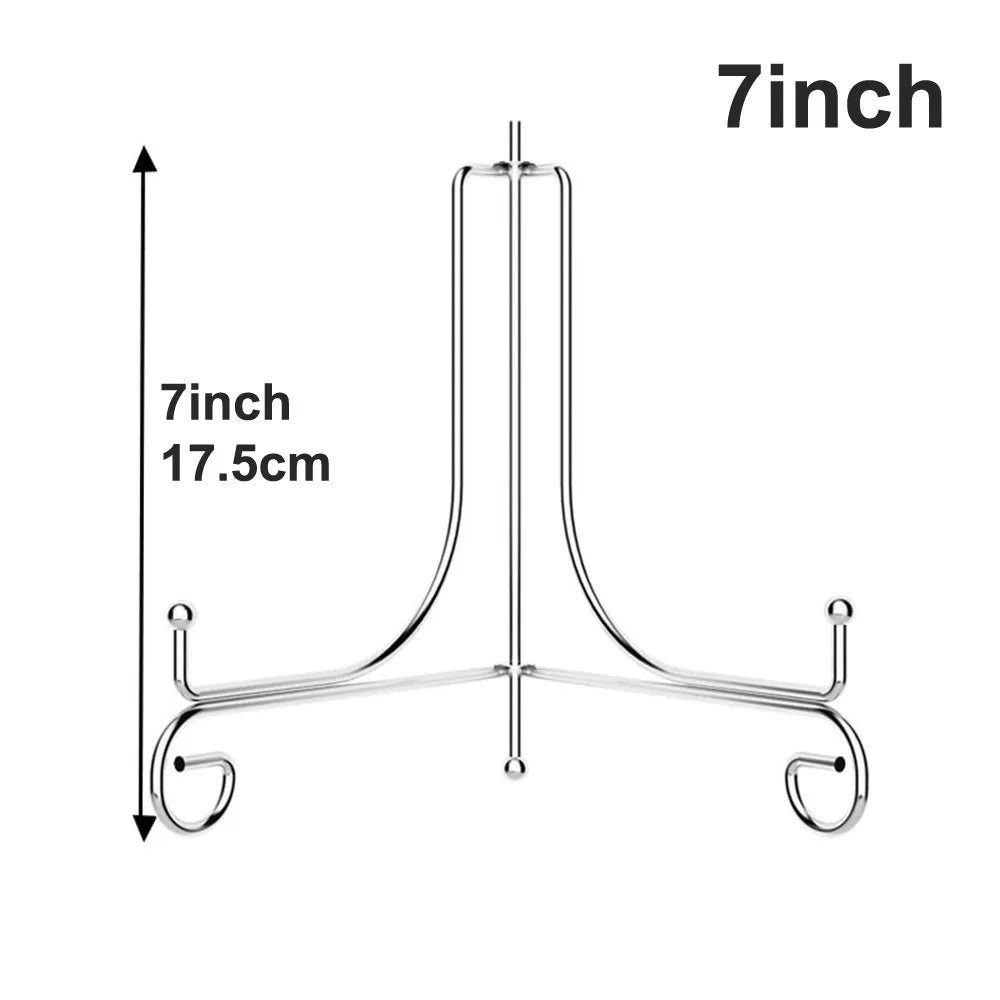 supports assiettes réutilisables or argent modernes clips élégants 10 12 cm