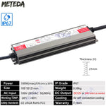 transformateur led waterproof ip67 12v 24v 36w 600w gris métallisé texturé industrielle