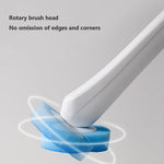 brosse toilette jetable 32 têtes remplacement moderne blanc bleu rond souple opaquet