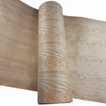 revêtement décoratif bois chêne blanc rouleau 250cm long grain naturel 58cm large intérieur decoration